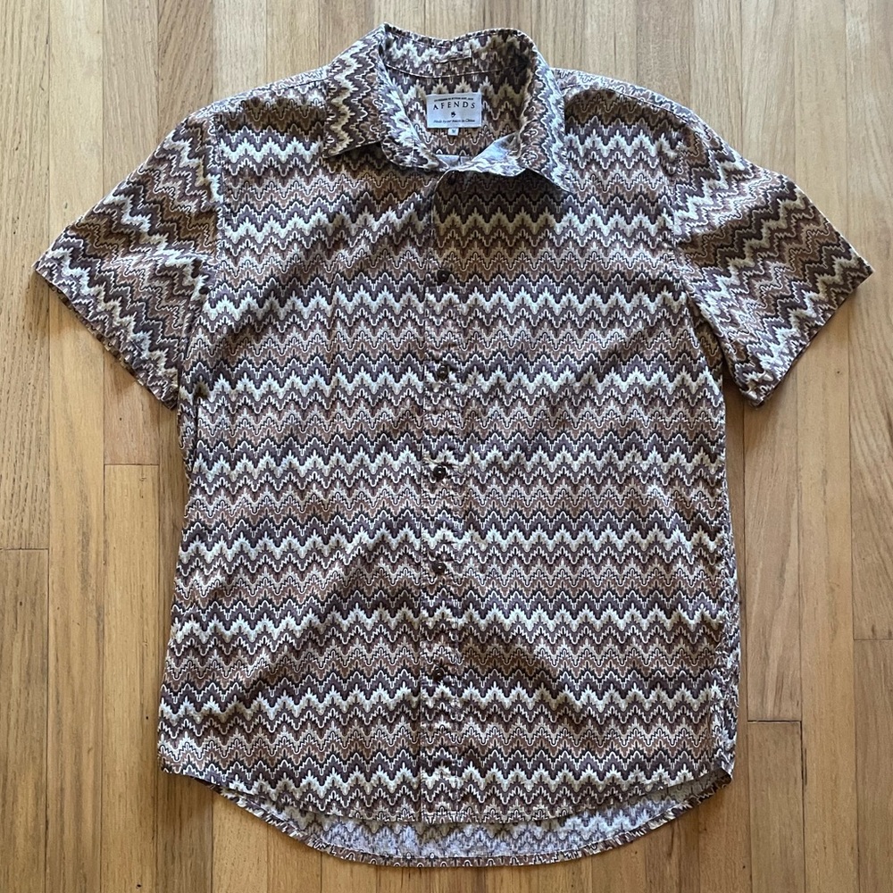 Afends Button Down Short Sleeve Medium